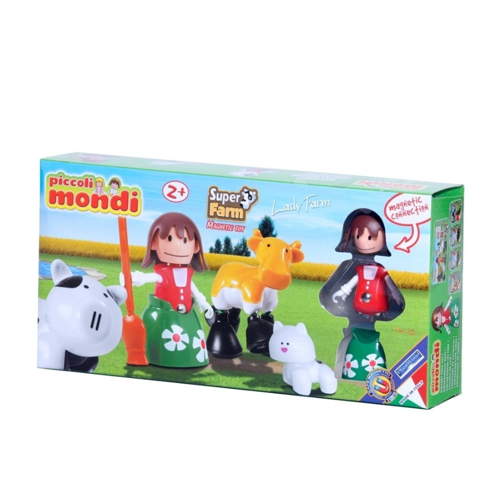 Piccolo Mondi Mister Farmer Playset, Lady Farm- Multi Color