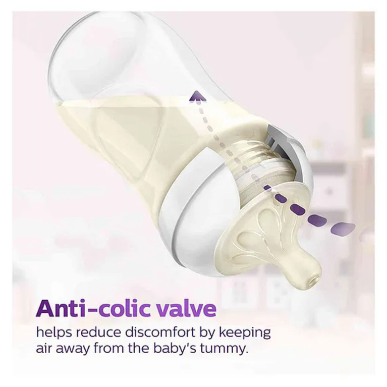 Philips Avent-Natural Response 330 ml Baby Feeding Bottle | Uniquely Designed Nipple releases milk only when baby drinks | Pack of 1, (SCY906/01)