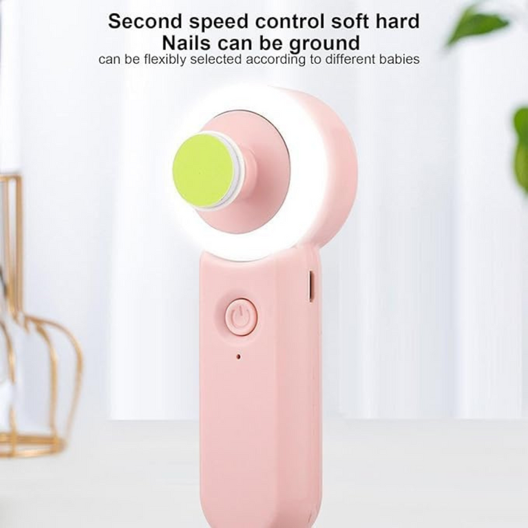 Ninos Worlds Baby Nail Grinder with LED & 6 Heads
