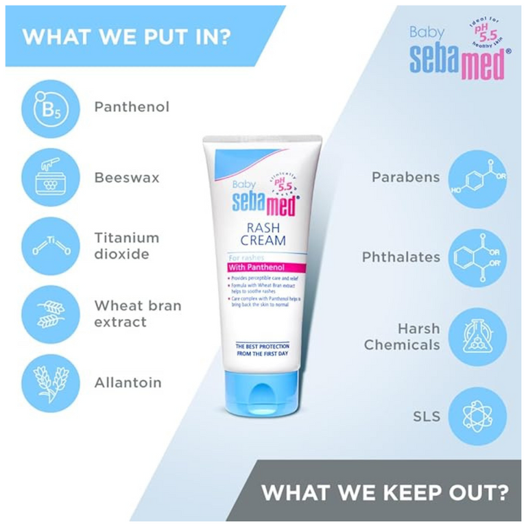 Sebamed Baby Rash Cream PH 5.5 Ideal for Diaper Rashes -100 ml