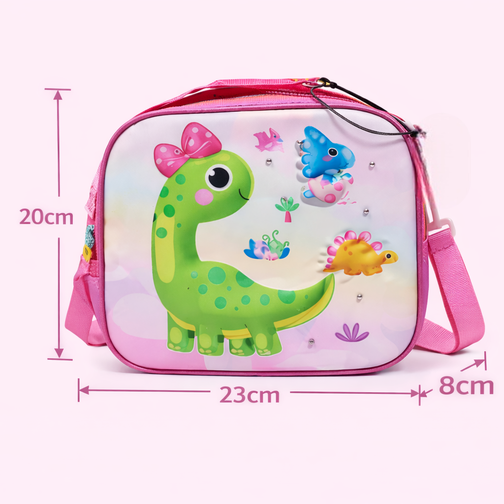 Dinosaur Lunch Bag Kids - Insulated Lunch Box Kids for Toddler Girls Lunch Tote Bag for Preschool
