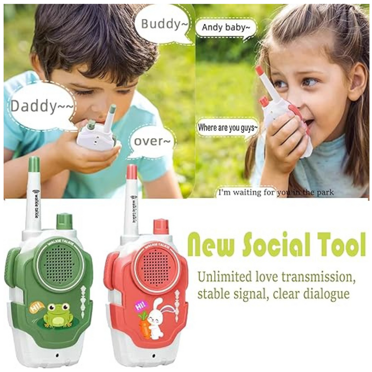 Ninos Worlds Fun Walkie Talkie Toy for Kids Battery Operated Long Range Phone Toy 3+years