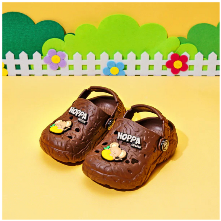 HOPPA SWEDEN Hulk Embellished Perforated Rock Kid's Clogs