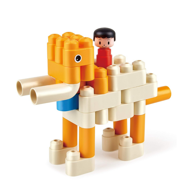 PolyM Dinosaur Paradise Kit Building Blocks (200 Piece)