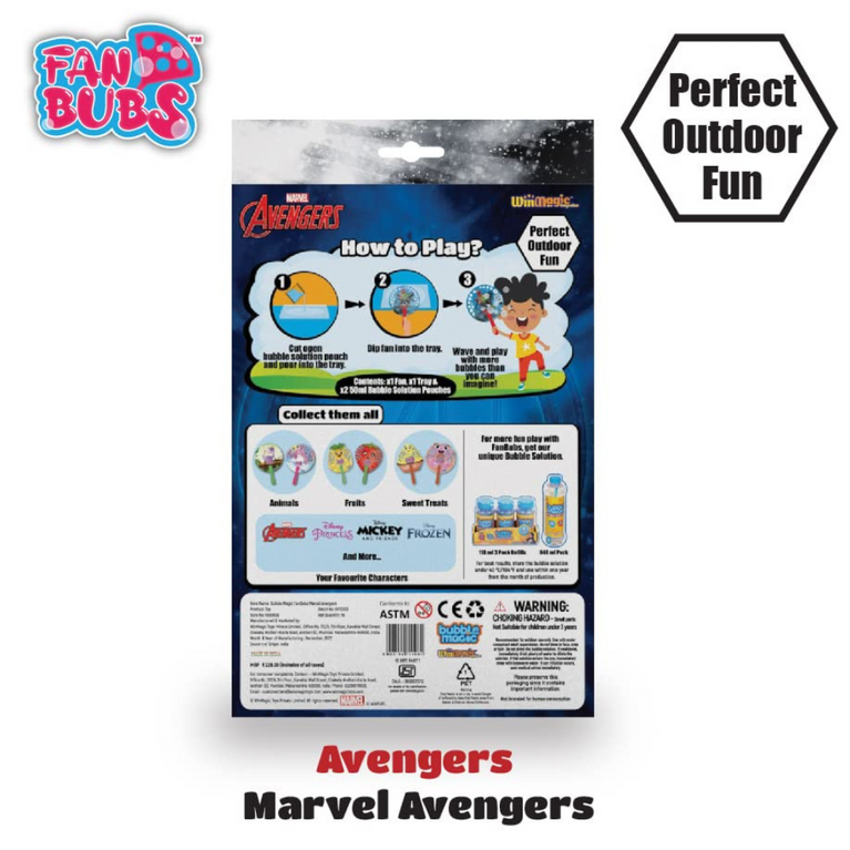 Bubble Magic FanBubs Marvel Avengers Theme For Kids 3 Years and Above