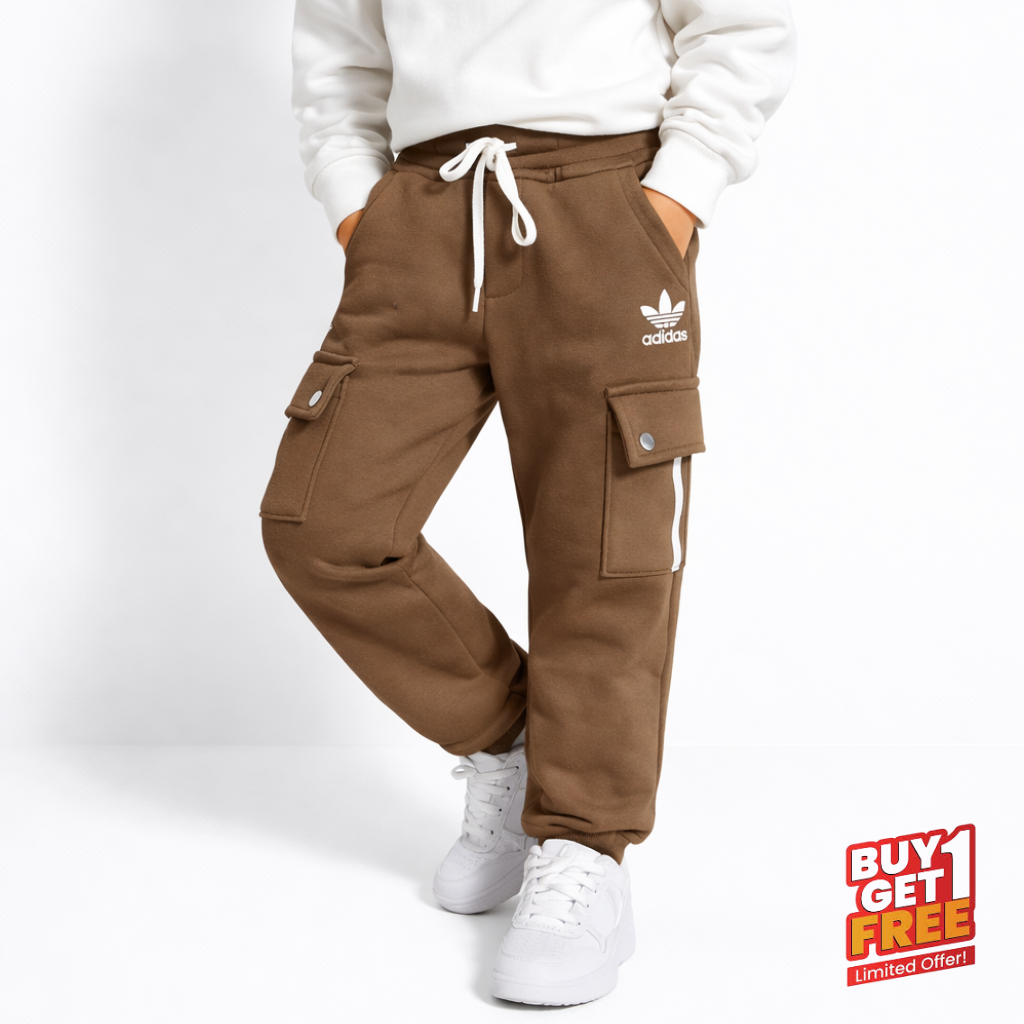 Kids' Adidas Active Winter Cargo Pants | Fleece-Insulated Sport Joggers