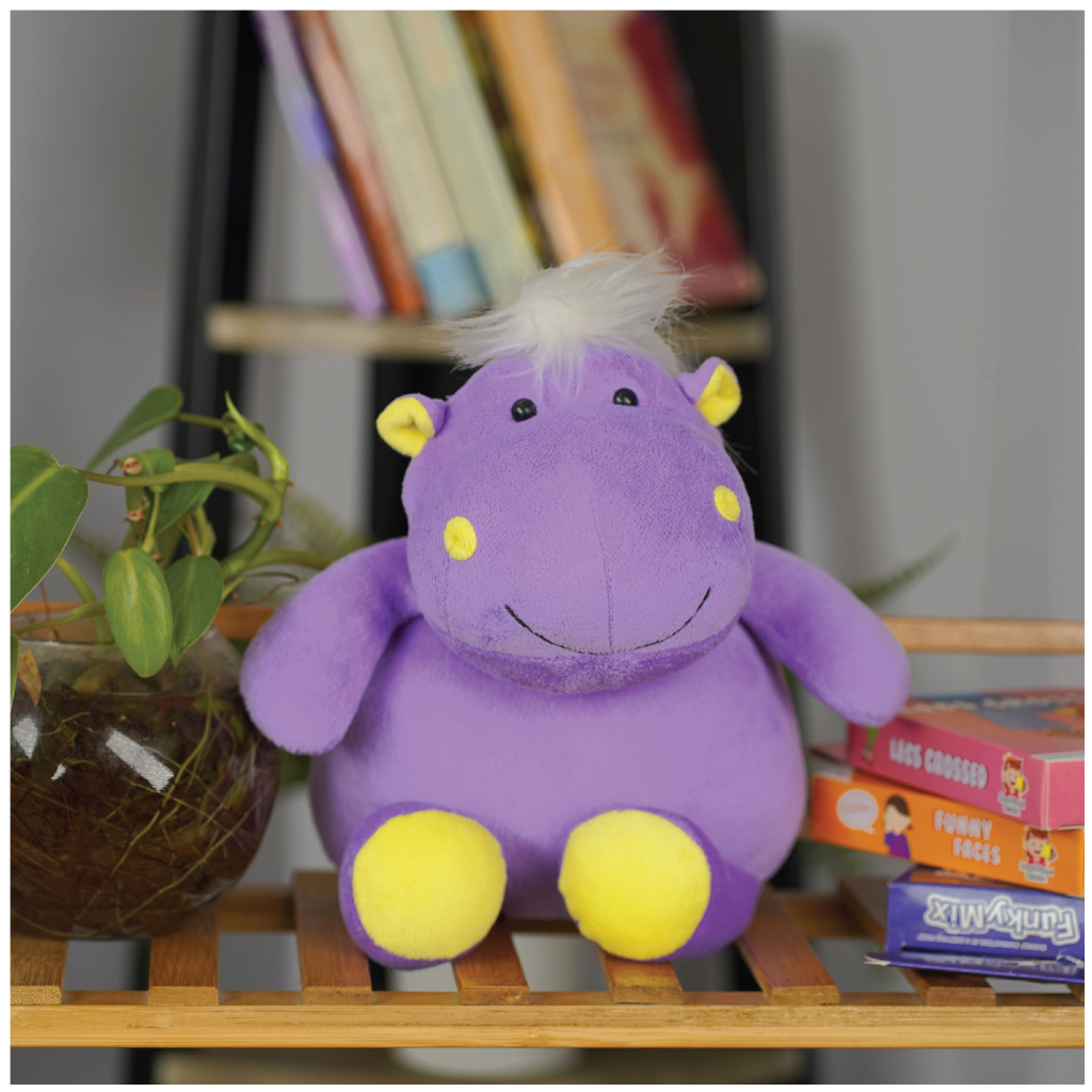 Winmagic- Furrendz Happy Hippo 10 Inch Plush Toy For Kids 1 Years and Above