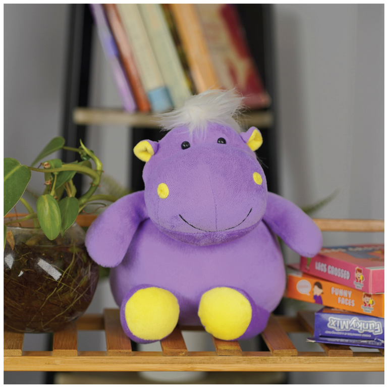 Winmagic- Furrendz Happy Hippo 10 Inch Plush Toy For Kids 1 Years and Above