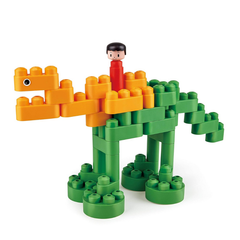 PolyM Dinosaur Paradise Kit Building Blocks (200 Piece)