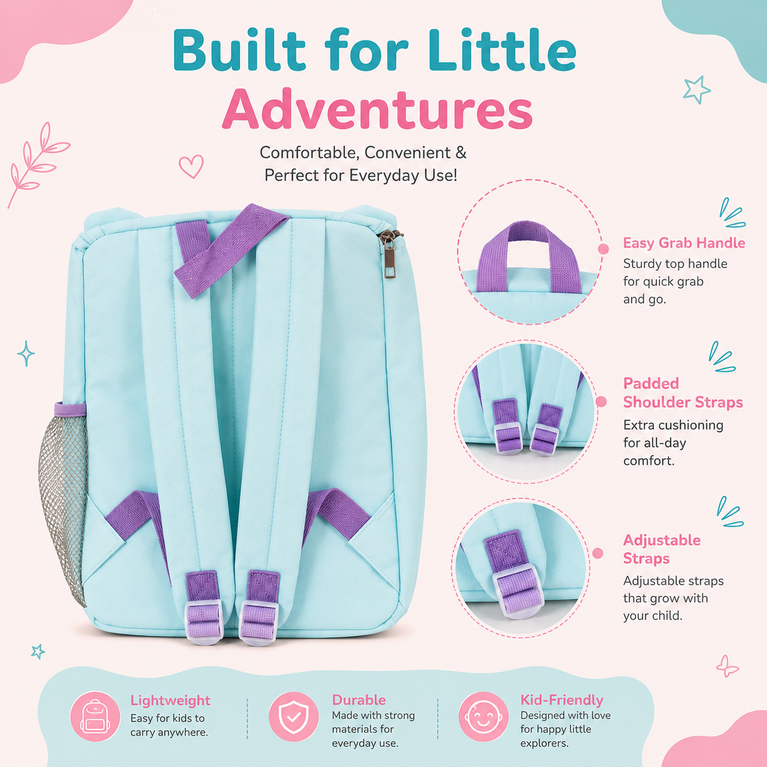 Koala Backpack | Toddler School Bag with 3D Ears