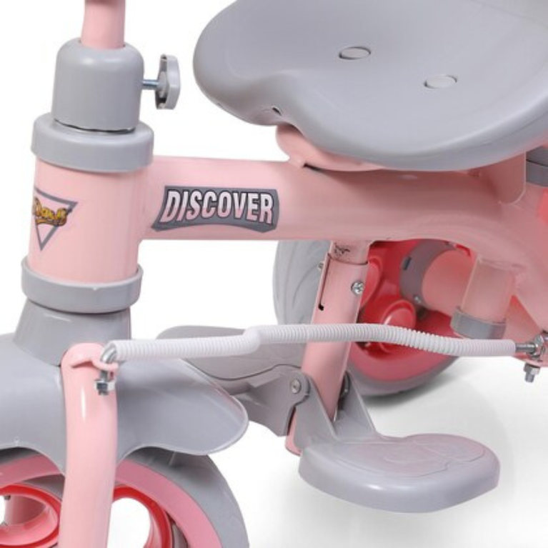 DASH- Discover 3 In1 Handle And Hooded Tricycle Kids Musical Plug and Play Parental Control Handle ,Trike for Indoor and Outdoor-Boys and Girls Up to 25 Kg