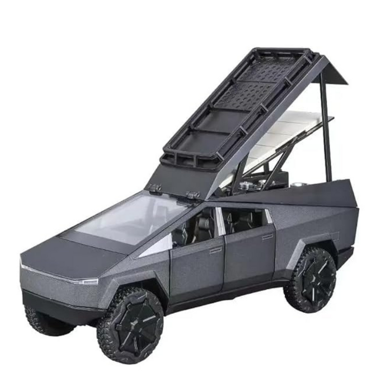 Nino's Tesla Cybertruck 1:24 Diecast Car with Lights & Sound