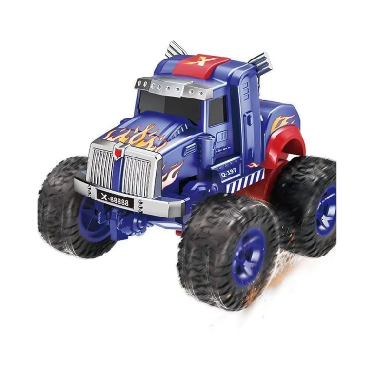 Kids Transform Remote Control Car 2-in-1 Convertible Robot Truck One Click Deformation RC Car with Rechargeable Battery