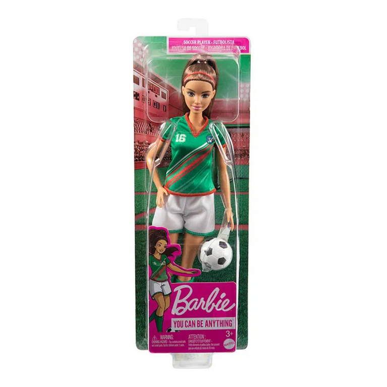 Barbie You Can Be Anything Soccer Player Doll - Height 30 cm
