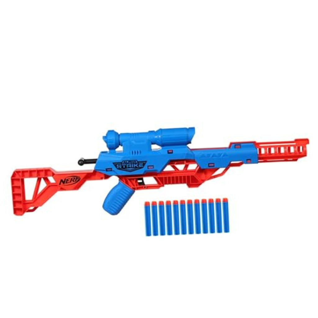 Nerf Alpha Strike Wolf LR-1 Blaster with Targeting Scope, 12 Nerf Darts