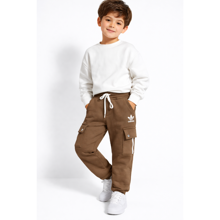 Kids' Adidas Active Winter Cargo Pants | Fleece-Insulated Sport Joggers
