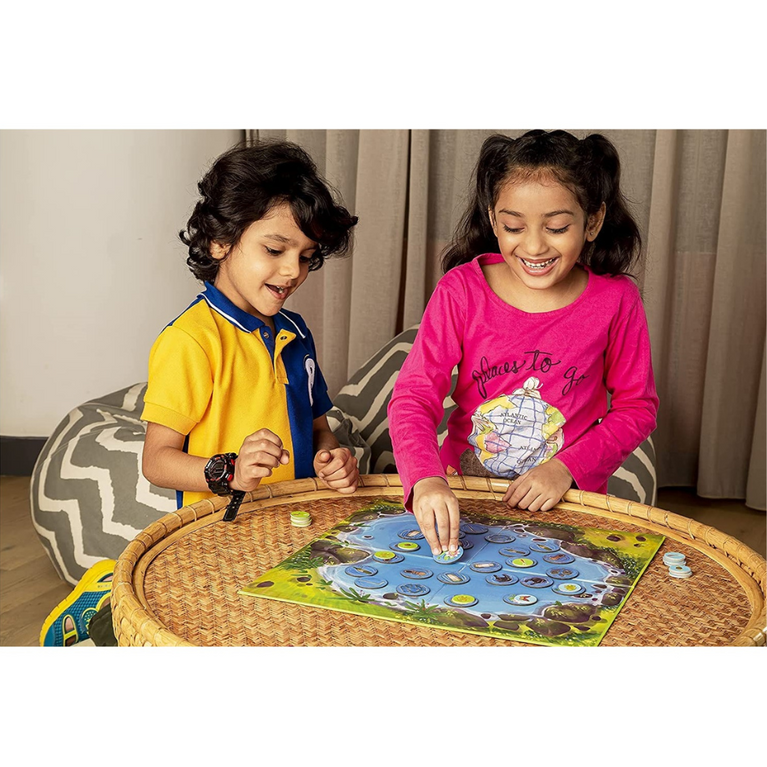 Magic4 -Games Fun and Learn, 4 in 1 Games, Board Game for Boys & Girls 4 Years and Above