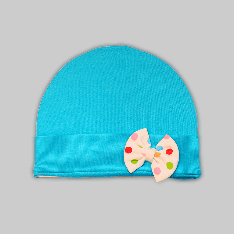 LH-INFANT ROUND CAP WITH BOW REGULAR