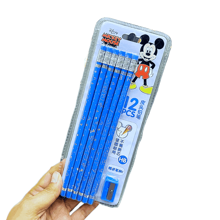 Mickey Mouse Pencil Set with Shapner