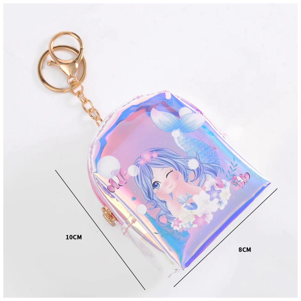 MERMAID THEME KEYCHAIN COIN WALLET POUCH