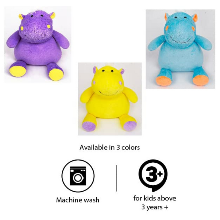 Winmagic- Furrendz Happy Hippo 10 Inch Plush Toy For Kids 1 Years and Above