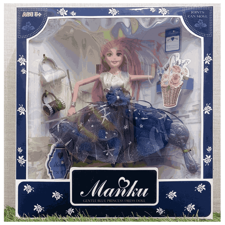 MANKU-BLUE PRINCESS DOLL