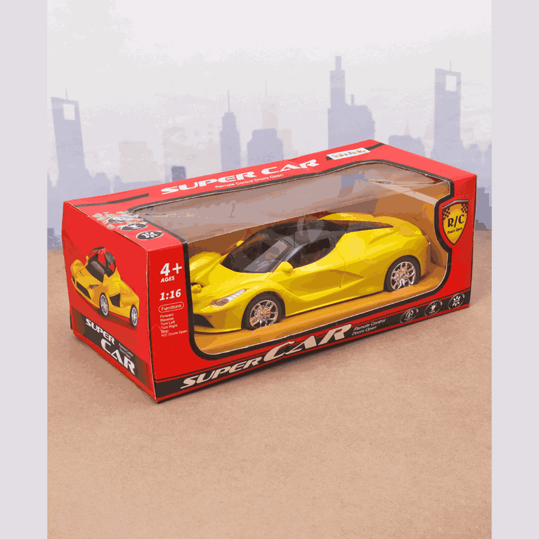 Remote Control Racing Car with Openable Doors Scale Ratio 1:16