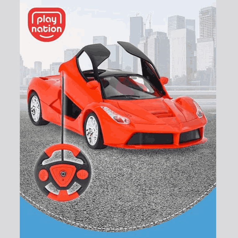 Remote Control Racing Car with Openable Doors Scale Ratio 1:16