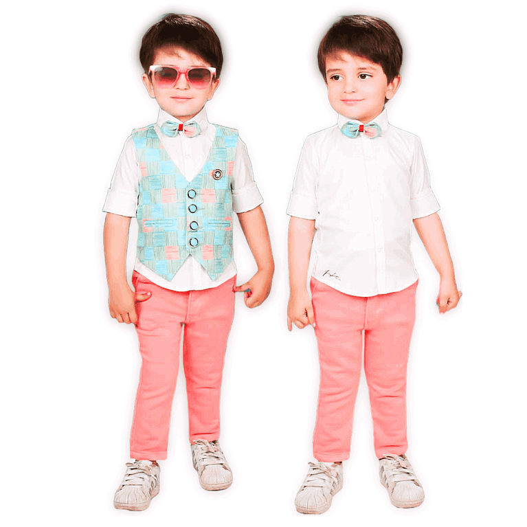 GOI-BOYS WAIST COAT SET 2055