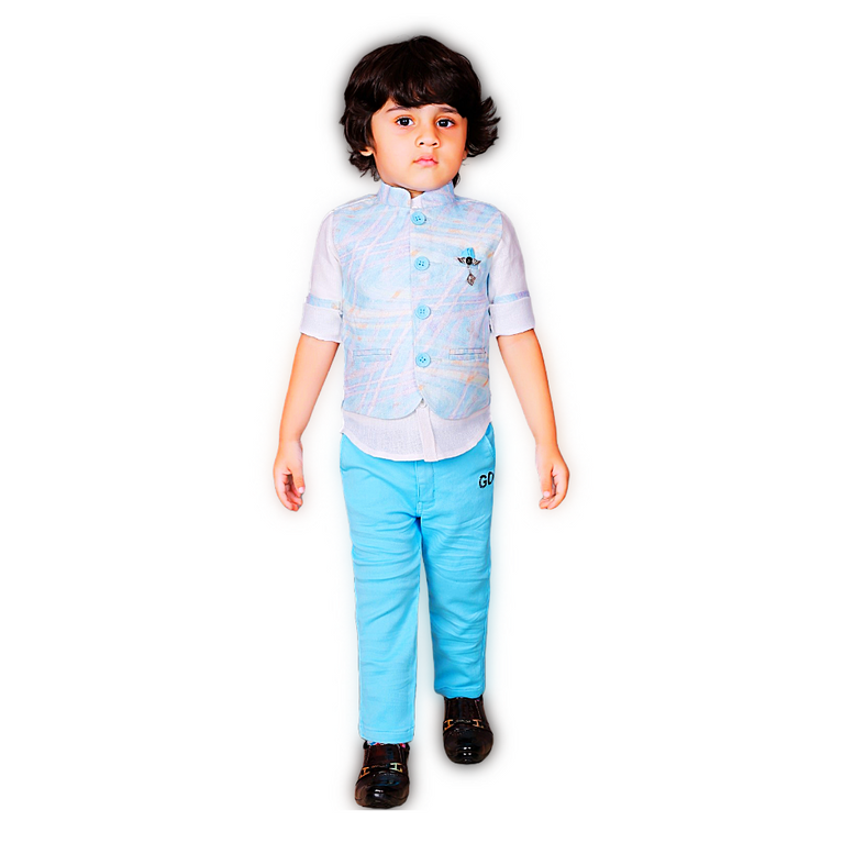 GOI-BOYS WAIST COAT SET 2247