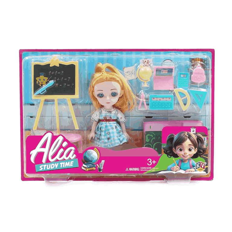 Alia Study Time Doll Set