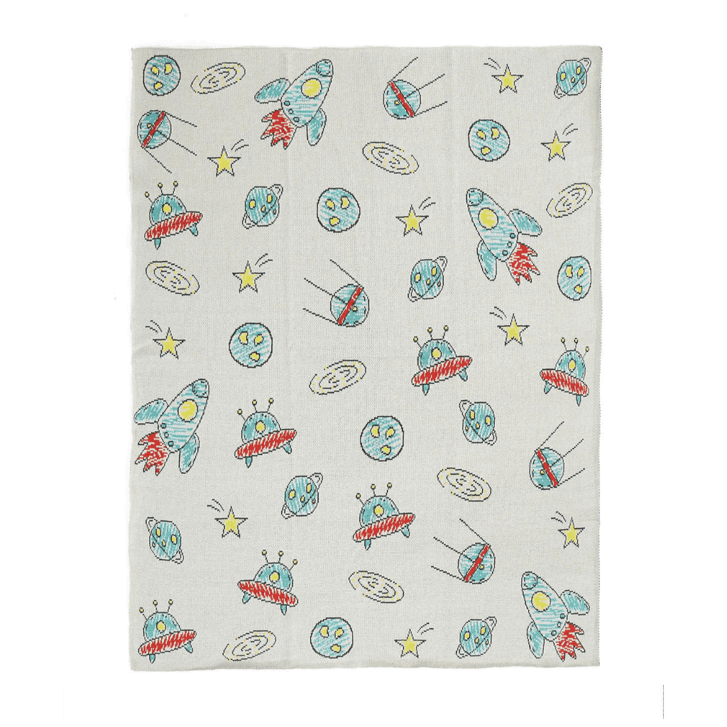 PLUCHI-BABY BLANKET SPACESHIP