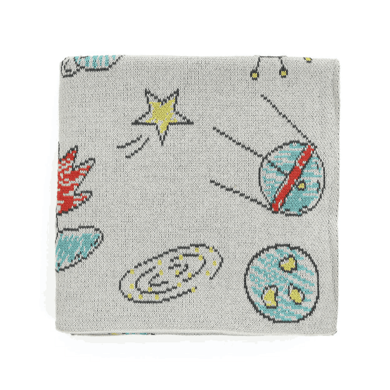 PLUCHI-BABY BLANKET SPACESHIP