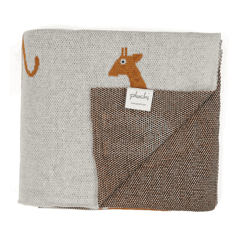 PLUCHI-BABY BLANKET WILD SAFARI