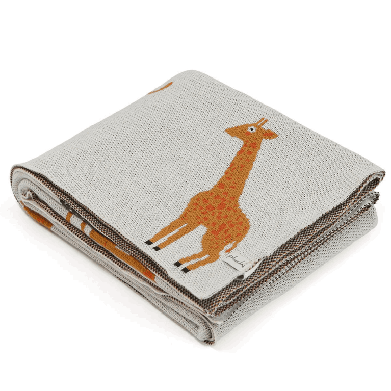 PLUCHI-BABY BLANKET WILD SAFARI