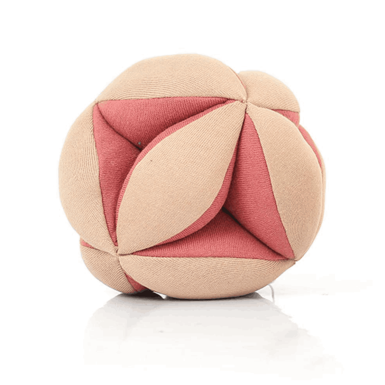 PLUCHI-FLOWER RATTLE BALL