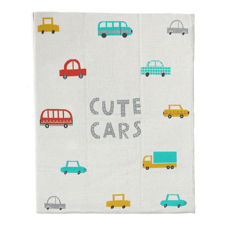 PLUCHI-BABY BLANKET CUTE CARS