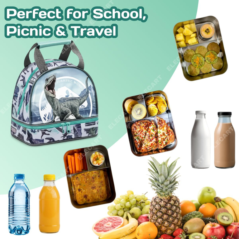 Kids Dinosaur Printed Lunch Bag