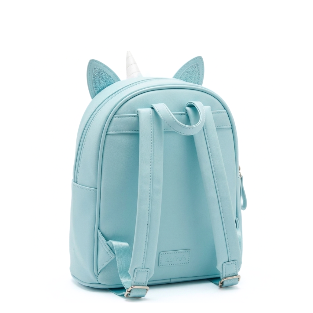 Ninos Worlds Fashion Backpack with Unicorn Horn Cute Ears and Eyes on Front for Kids