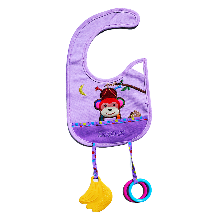 LH-BABY RATTLE BIB