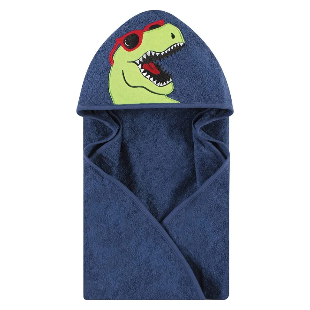 LH-BABY HOODED TOWEL DINO