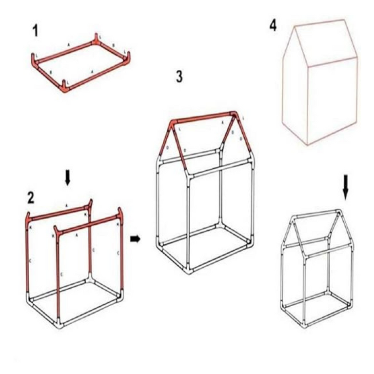 Led Light Tent House