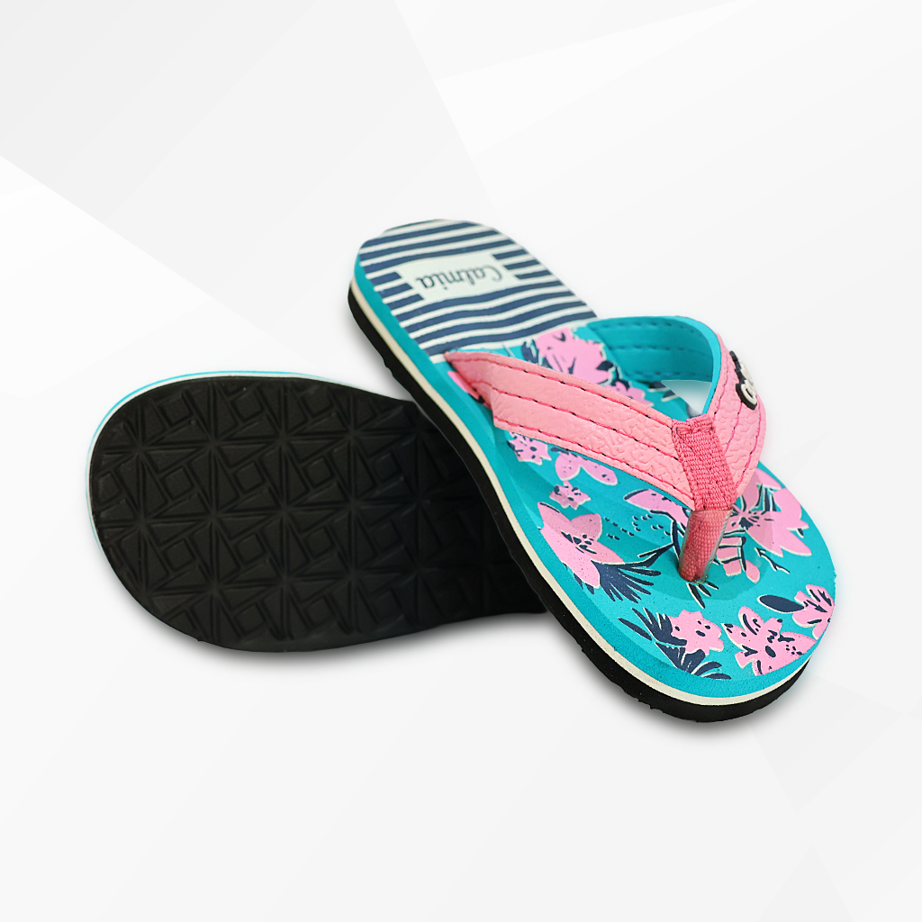 Slip On Flip Flops with Floral Print