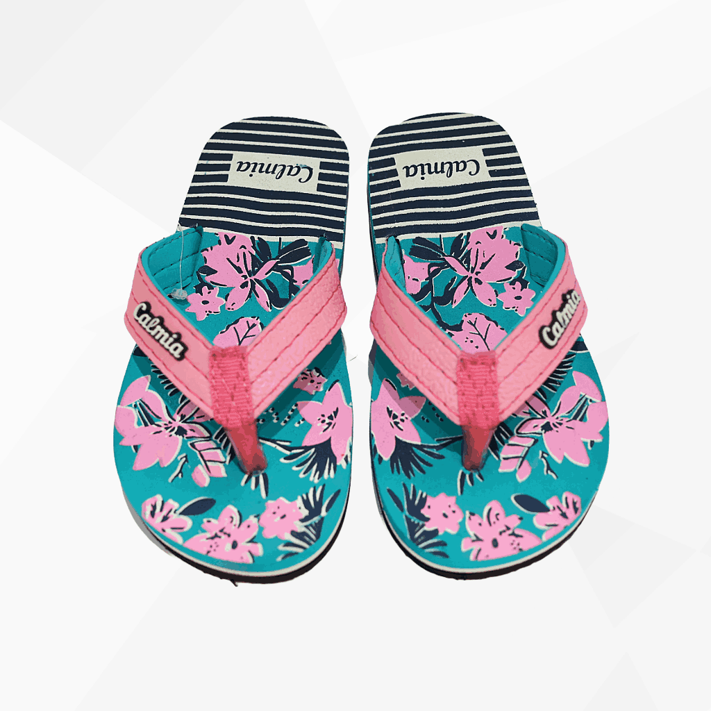 Slip On Flip Flops with Floral Print