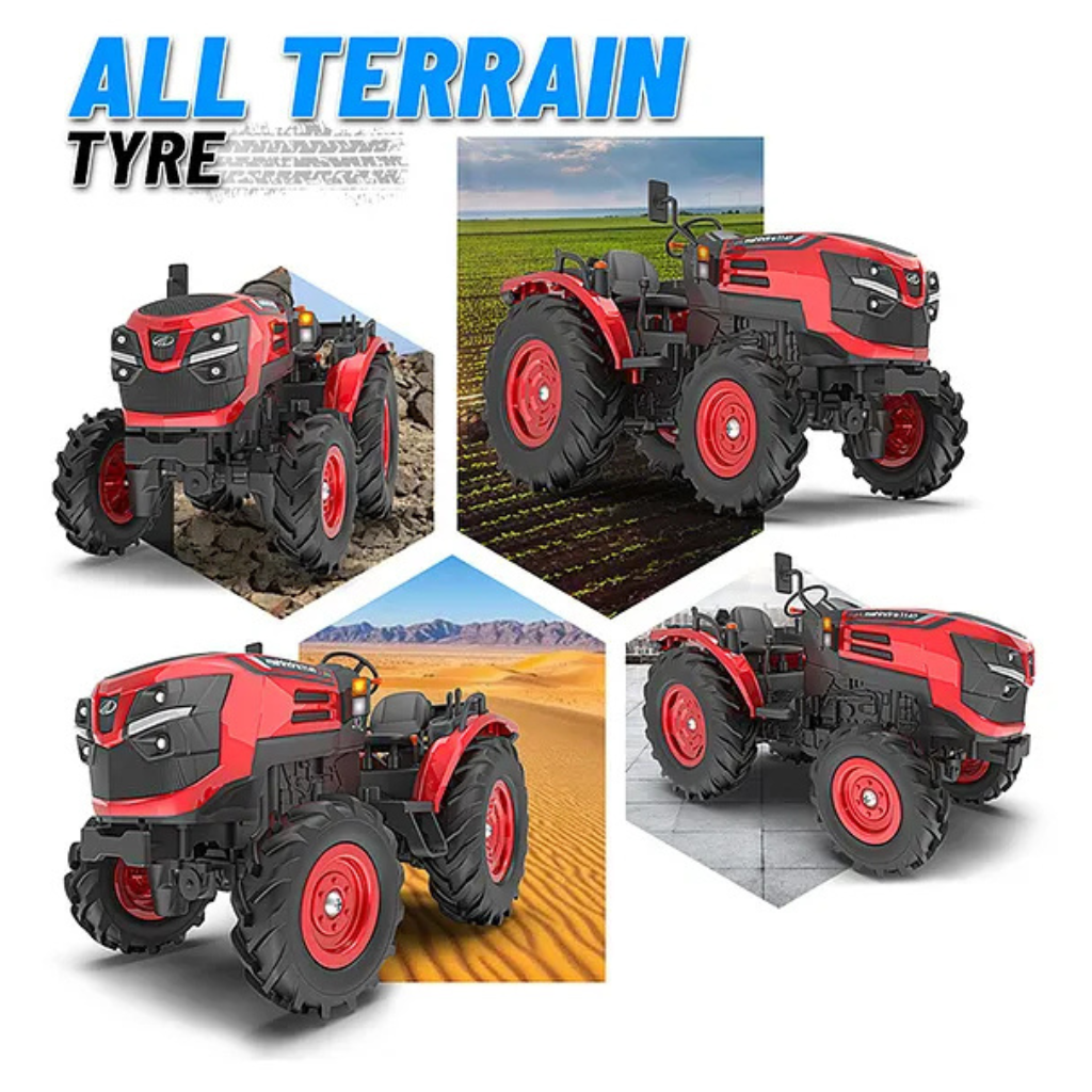MIRANA TOYS Mirana Toys Mahindra OJA RC Tractor Toy for Kids - Red