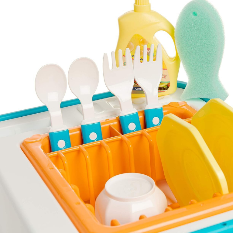 Ninos Kids Kitchen Sink Toy Set with Running Water Tap Educational Playset