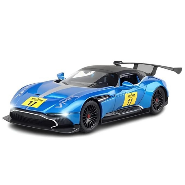 Nino's Aston Martin GT Die-Cast Car, 1:22 Scale, Pull Back with Lights & Music