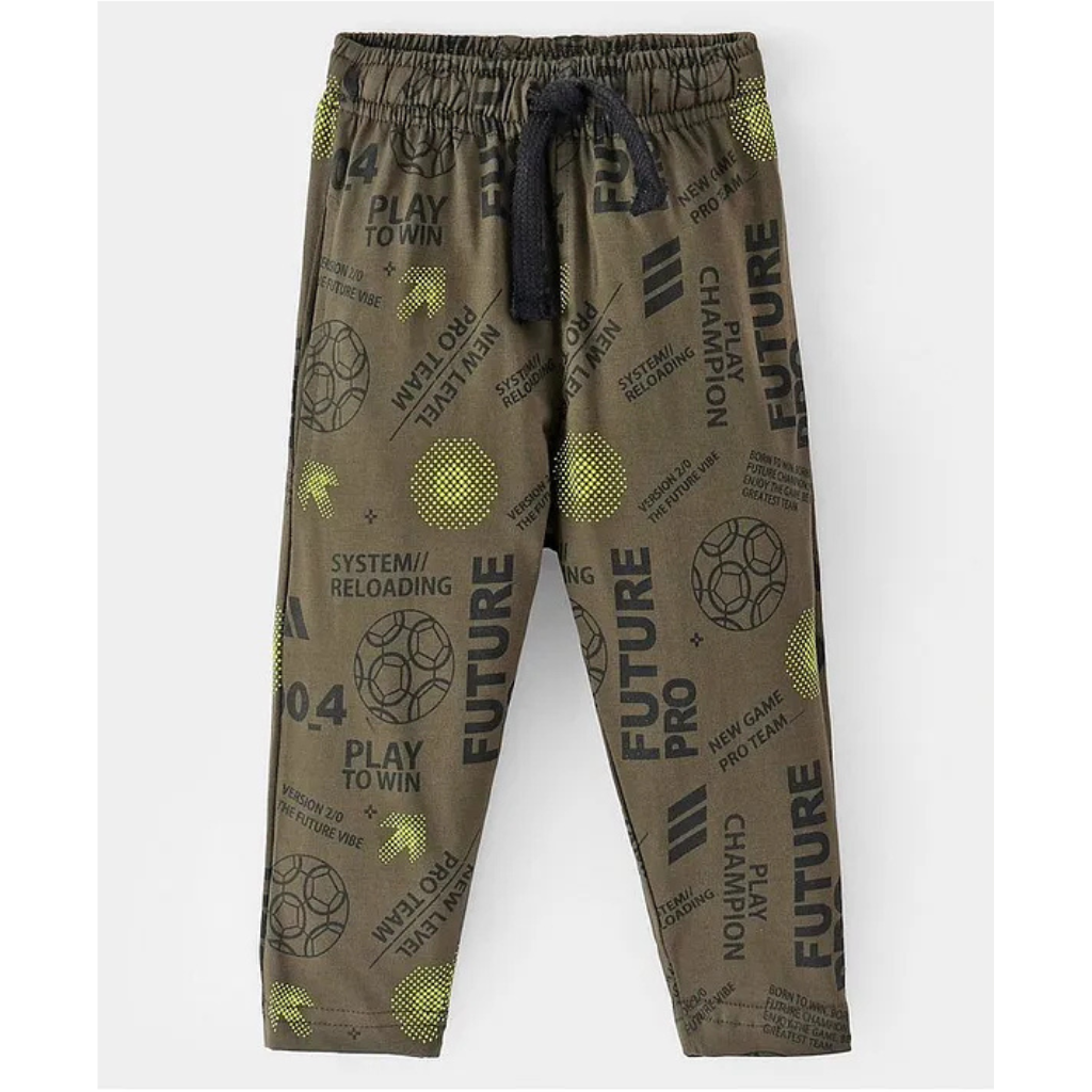 Doreme - Single Jersey Full Length Track Pant with Camping Theme