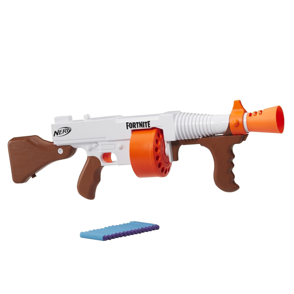 Nerf Fortnite DG Dart Blaster with 15-Dart Rotating Drum & Pump Action