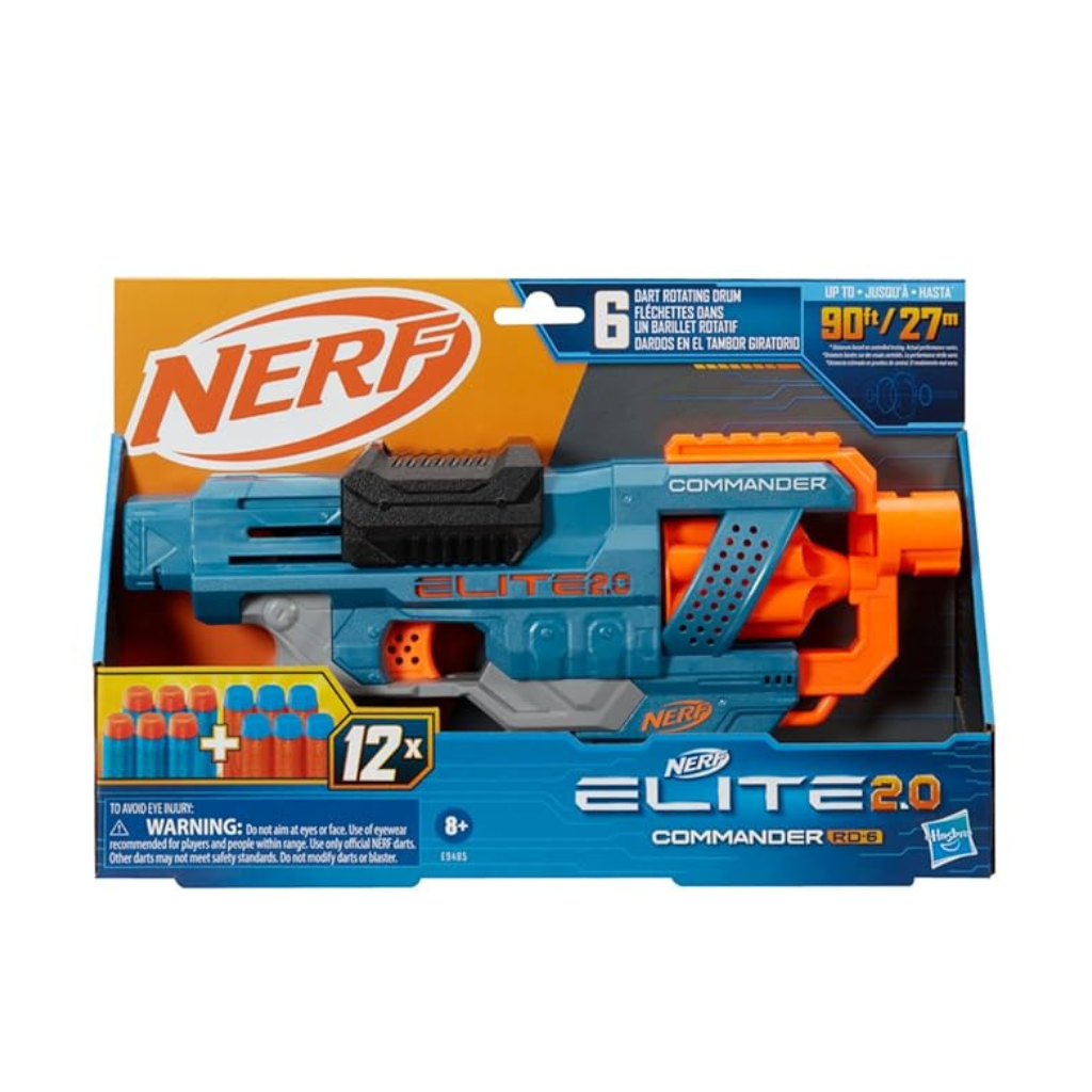 HASBRO 2.0 Commander RD-6 Blaster with 12 Darts & 6-Dart Rotating Drum